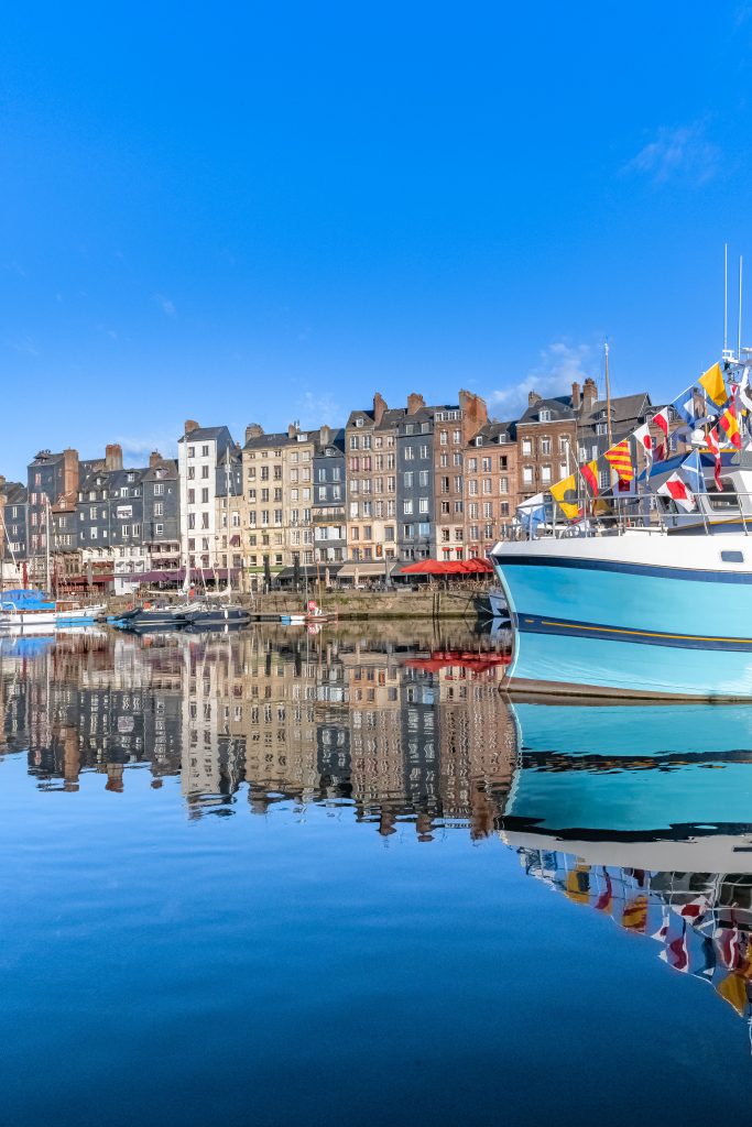 Honfleur, a beautiful city in France, the harbor