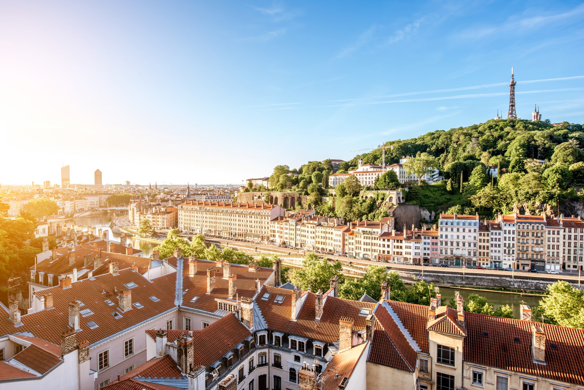 Lyon city in France